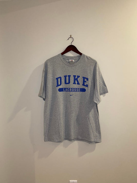 VTG x NIKE x DUKE University Grey Lacrosse Tee  - XL